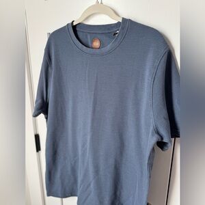Common People Men's Blue Ribbed Texture T-Shirt size XL